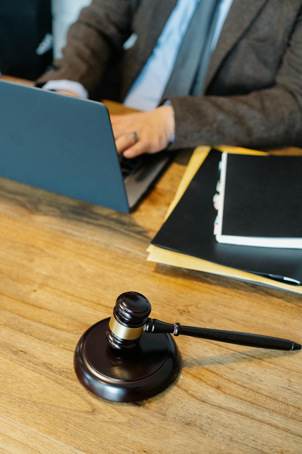 Professional law office meeting